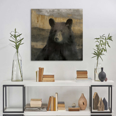 «Forest Black Bear» par Carol Robinson, reproduction sur toile