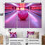 «Pink and Purple Bowling Strike Celebration» - ensemble de reproductions d'art mural-107182337-107182339