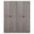 Cornelia Modern Storage Closet with 4 Fixed & Adjustable Shelves in Gray-1047681793