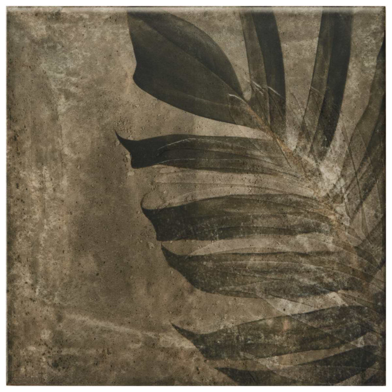 Angela Harris Wilder Papara Dark Deco 8X8 Matte Ceramic Tile