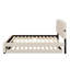 Lit plateforme tapissier avec lit gigogne et 2 ensembles de ports USB-80012173