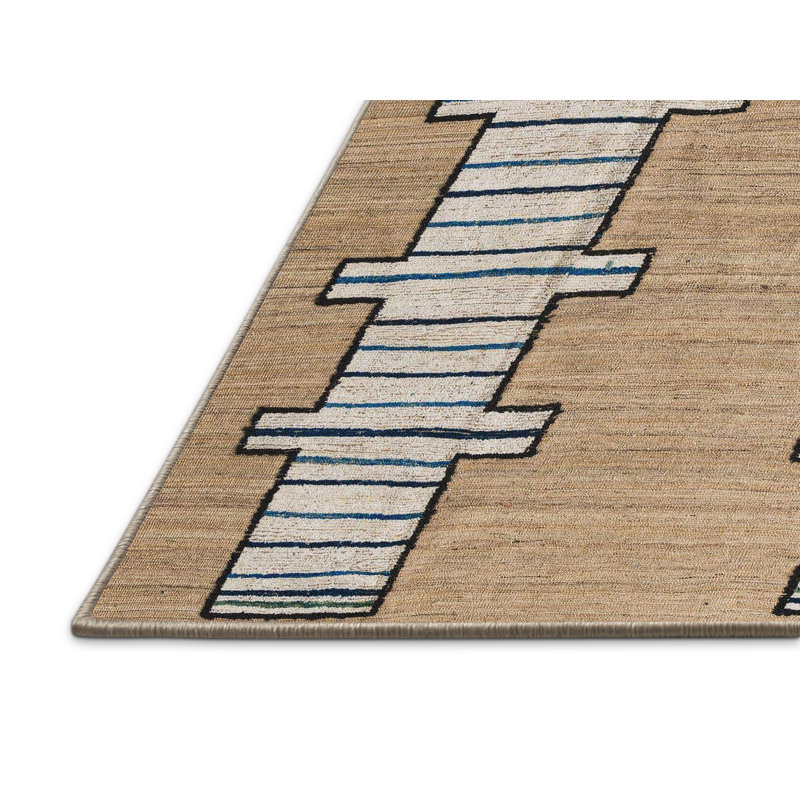Wool Abstract Indoor Rug, Rectangle 4' x 6'