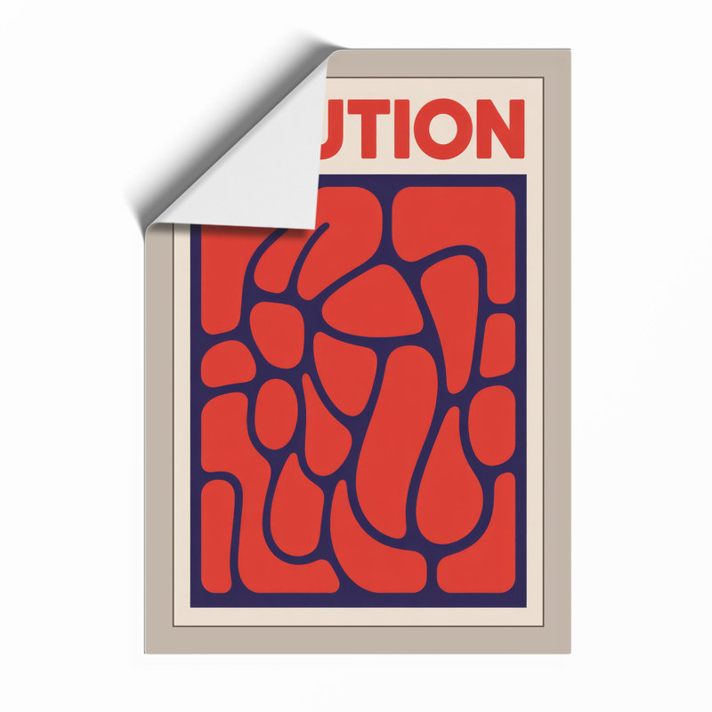 Caution Minimalist - Print, Unframed, A2 - 59.4 x 42.0 cm