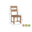 Chaises de salle à manger Chaliyah en bois massif à dossier à lattes de 39 po de couleur brun clair (ensemble de 2)-1604132096
