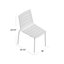 Chaise d'appoint empilable South Beach