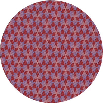 Tapis tissé à la machine rose/brun clair