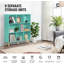 Bibliothèque 40 pouces à 3 niveaux et 8 cubes pour salon, chambre à coucher, bureau, vert Tiffany-114603727