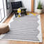 Mando Handmade Cotton Ivory/Black Rug-1164570071