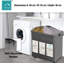 Fabric Rolling Laundry Basket with Handles-71296755