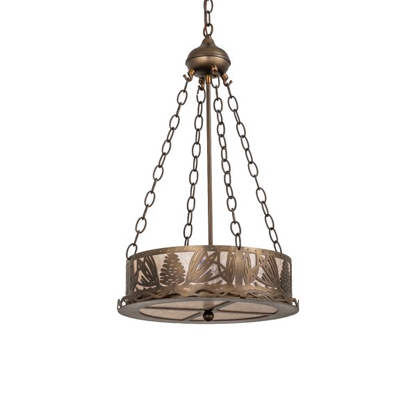 Meyda Lighting Rustic Lodge 2 - Light Drum Chandelier 