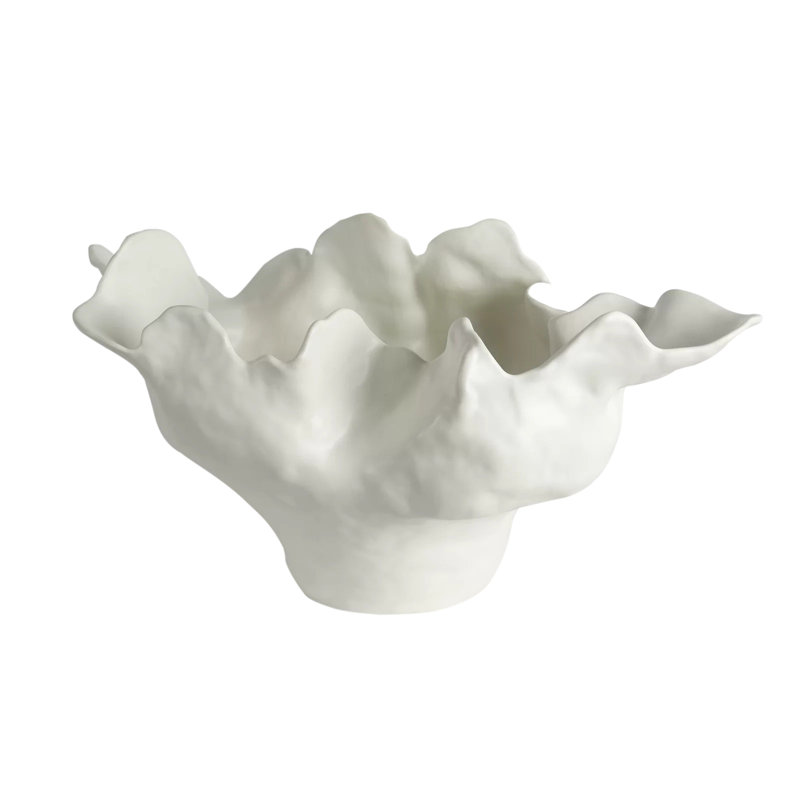 Meteor Bowl-Ivory, 15" H x 20" W x 29" D