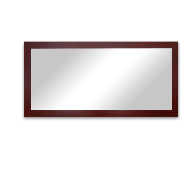 Engineered Wood Flat Wall Mirror, 18" x 33"