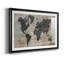 «World Map», reproduction encadrée de qualité supérieure - prête à être accrochée-1083507866-1083507865