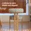 Chaise d'appoint rembourrée avec structure en métal-125421580