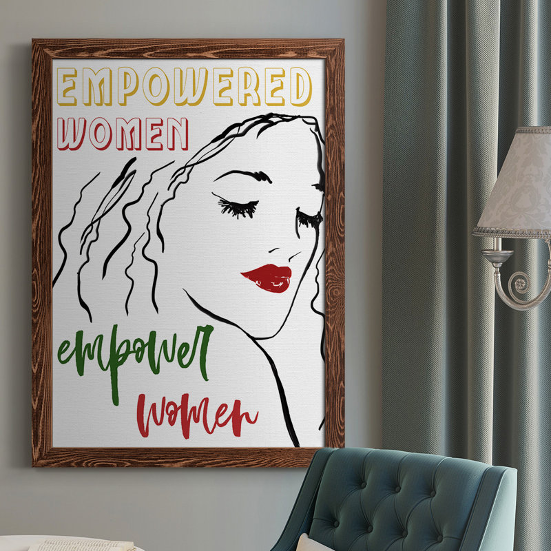Lockesburg Empowered Women - reproduction de photo sur toile, H 37,5 po x l 27,5 po x P 1 po, Cadre érable