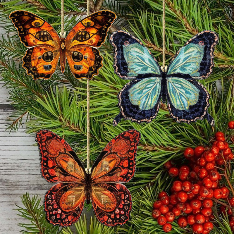 Ensemble d'ornements en bois Designocracy