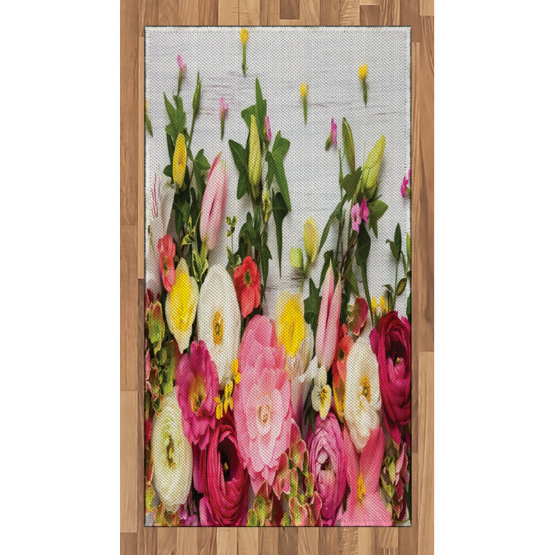 Tapis décoratif en bois haute densité, Rectangle 2 pi 7 po x 5 pi