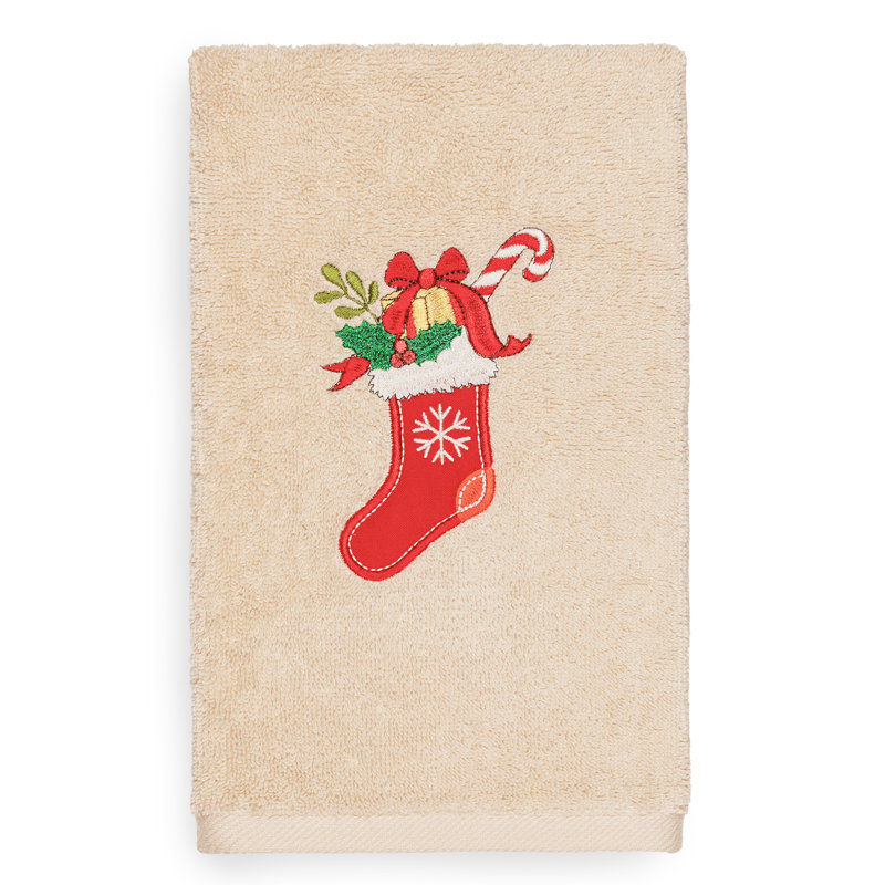 Christmas Midweight Hand Towel, Sand