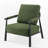 Boucle Accent Lounge Chair Plush Modern Armchair-1711629133