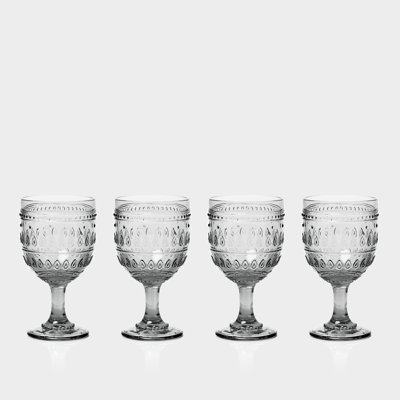 Fez Glassware 12oz Wine Glass Set