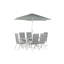 Egecan 6 - Person Patio Dining Set Rectangular Table-1639524989