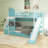 Twin-Over-Twin Castle Style Bunk Bed-2063279788-2063279786