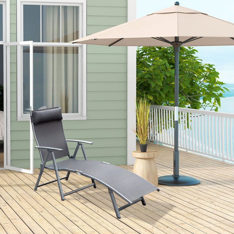 Outdoor Lounge Chair, Grey
