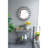 32X15x31" Maggie Galvanized Tray Table Accent Table