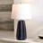 Jude Navy Blue Ceramic Table Lamp