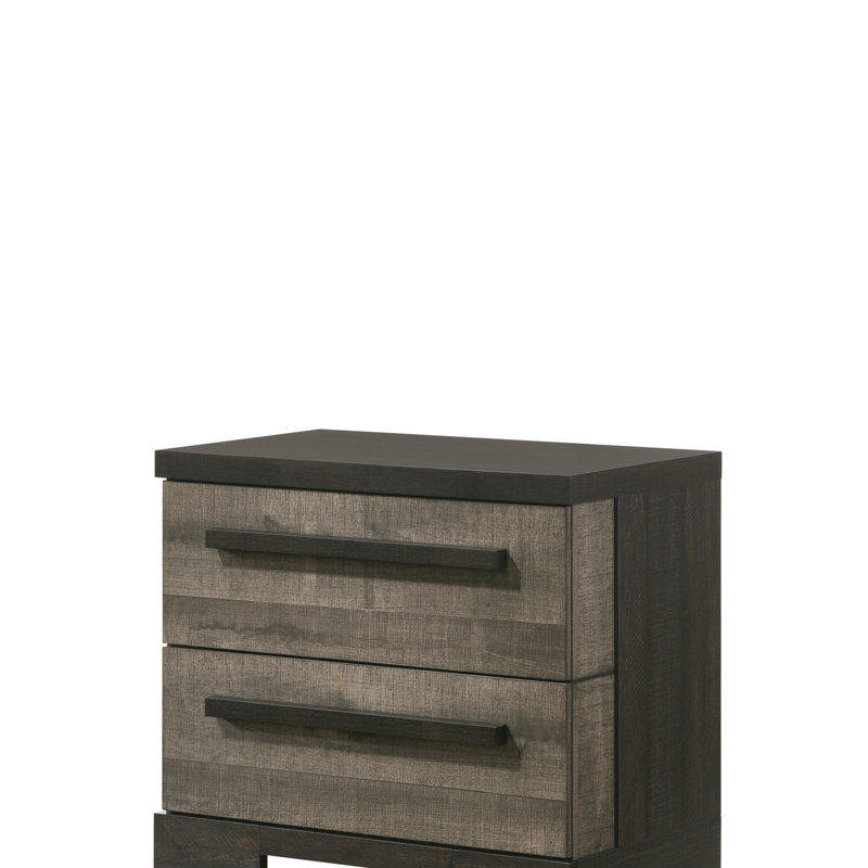 Table de chevet contemporaine à 2 tiroirs 1Pc