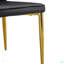 Table de salle à manger rectangulaire moderne minimaliste avec chaises en cuir de polyuréthane 6 pièces