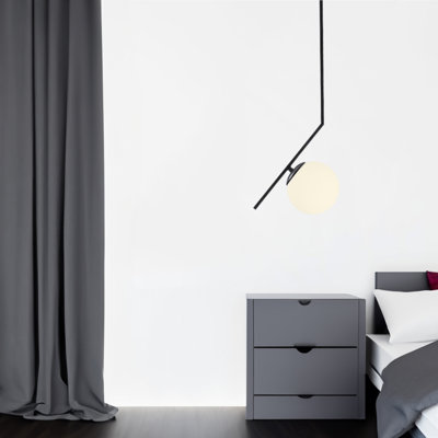 1 - Light Black Single Pendant