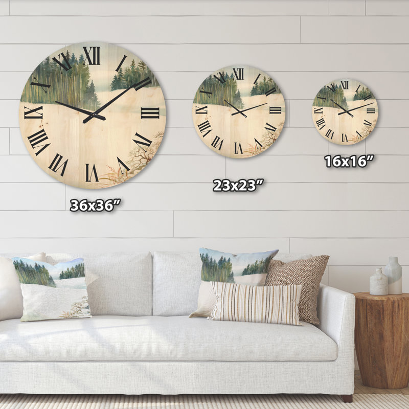 Horloge murale pin, Très grand