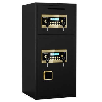 Waterproof Safe With Coin Operation - 5.0 Cubic Feet For Home, Office, Hotel Hidden Code Function, Double Door And Home Function Door, Coin-Operated