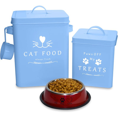 Cat Food and Treats Containers Pet Food Bowl  Scoop