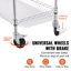 90.2cm H x 88.9cm W Utility Cart