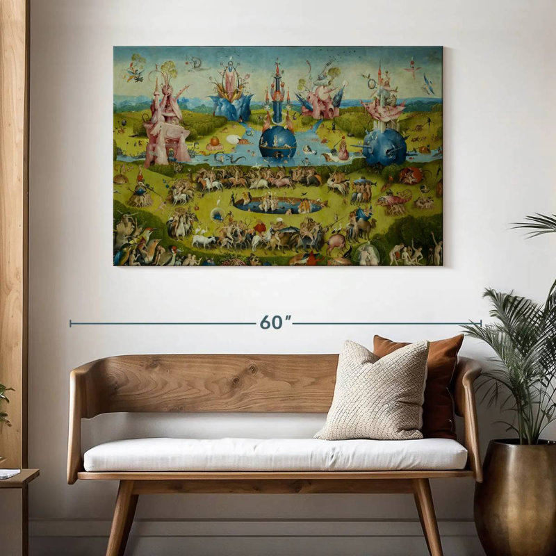 Leisha Le jardin des délices terrestres IV, H 32 po x l 48 po