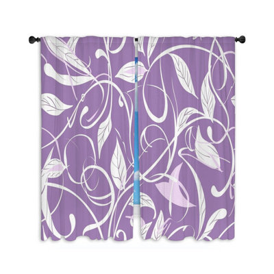 Paire de rideaux obscurcissant en polyester Ginnia