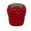 Sagebrook Home 17" Strawberry Garden Stool In Vibrant Red Polyresin