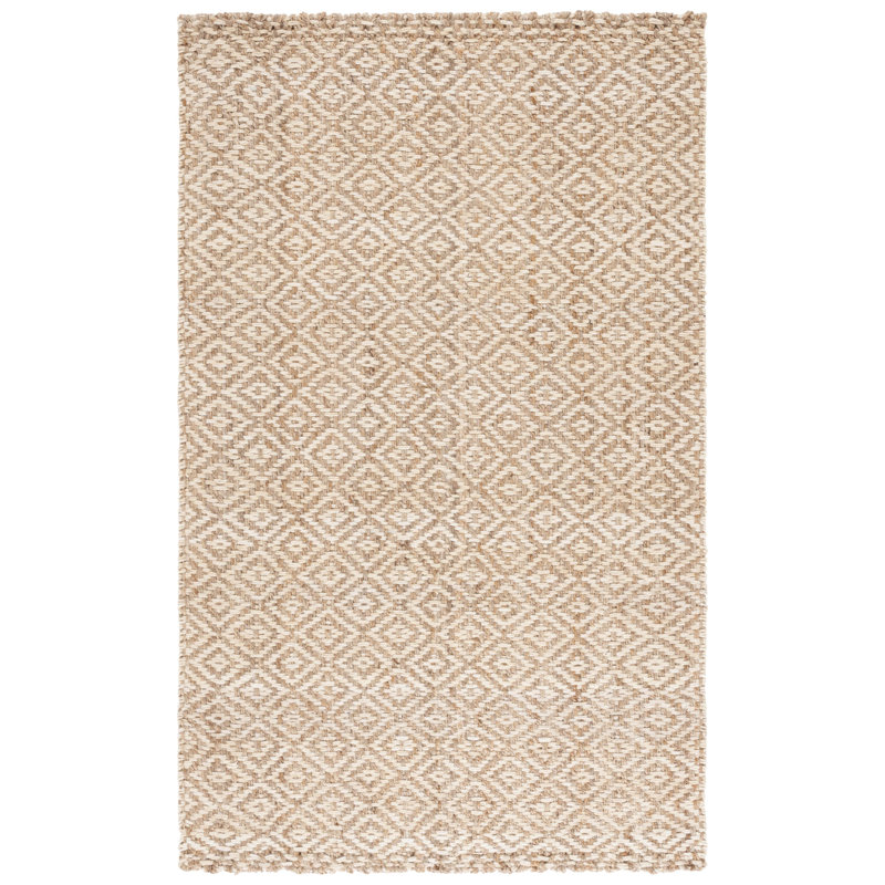 Martha Stewart Hand Woven Jute Geometric Rug, Rectangle 5' x 8'