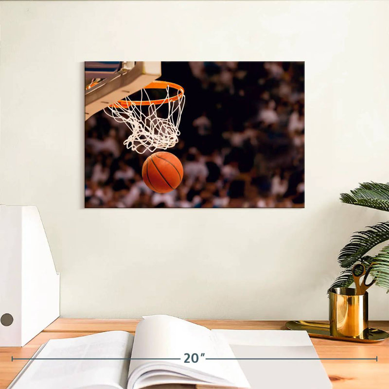 Ballon de basket-ball Sirecc, H 8 po x l 12 po