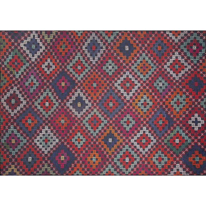 Premium Machine Washable Carpet, 4.6 x 6.2 Feet, 100% Polyester, 1850 g/m² | Pile Height: 0.2 Inches | Eco-Friendly Recycled Poly Cotton Underside | Perfect for Living Room, Bedroom, and High-Traffic Areas