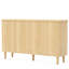 Buffet 59,74 "moderne en noyer avec rangement-1208344982