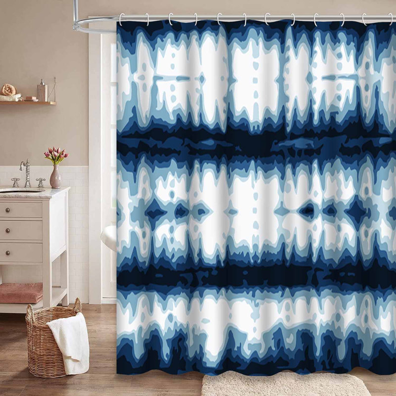 Rideau de douche Tie Dye, L 72 po x l 78 po