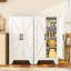 Armoire de rangement de 47 po en métal avec portes et 3 tablettes réglables, armoire de rangement utilitaire robuste pour la cuisine, le salon et la salle à manger