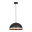 Luminaire suspendu en forme de dôme martelé en métal 1 lumière Farmhouse