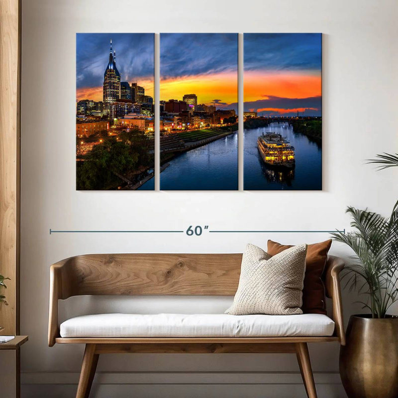 Rorry Nashville River Cruise, 32" H x 50" W