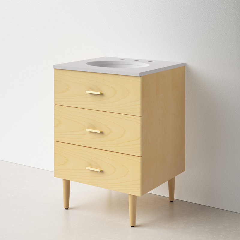 Boyle 24'' Single Bathroom Vanity, Gold
