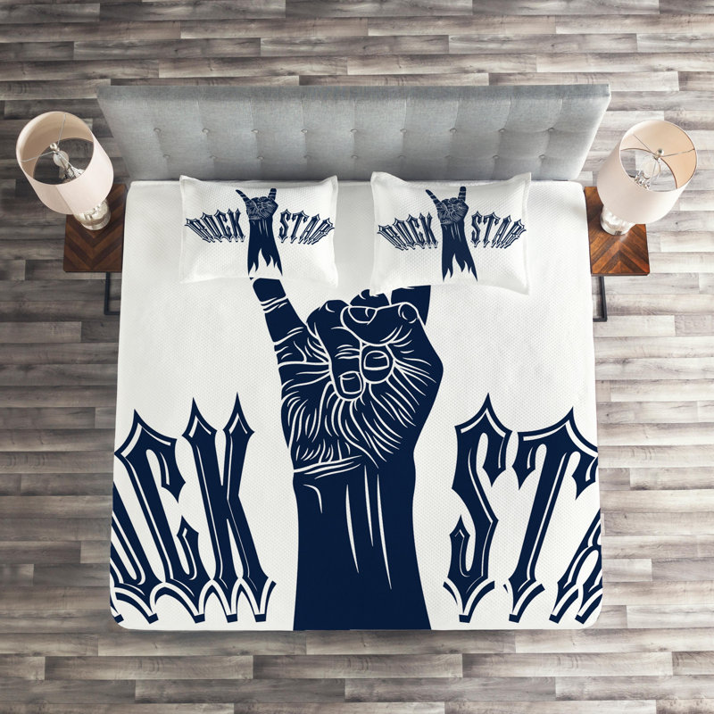 Polyester Coverlet, King Bedspread + 2 Shams