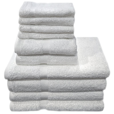 Ensemble de serviettes en coton 10 pièces 100% illughi
